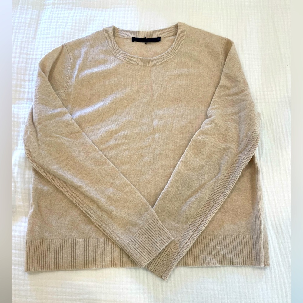 Jenni Kayne Cashmere Oatmeal Sweater. Size XL.